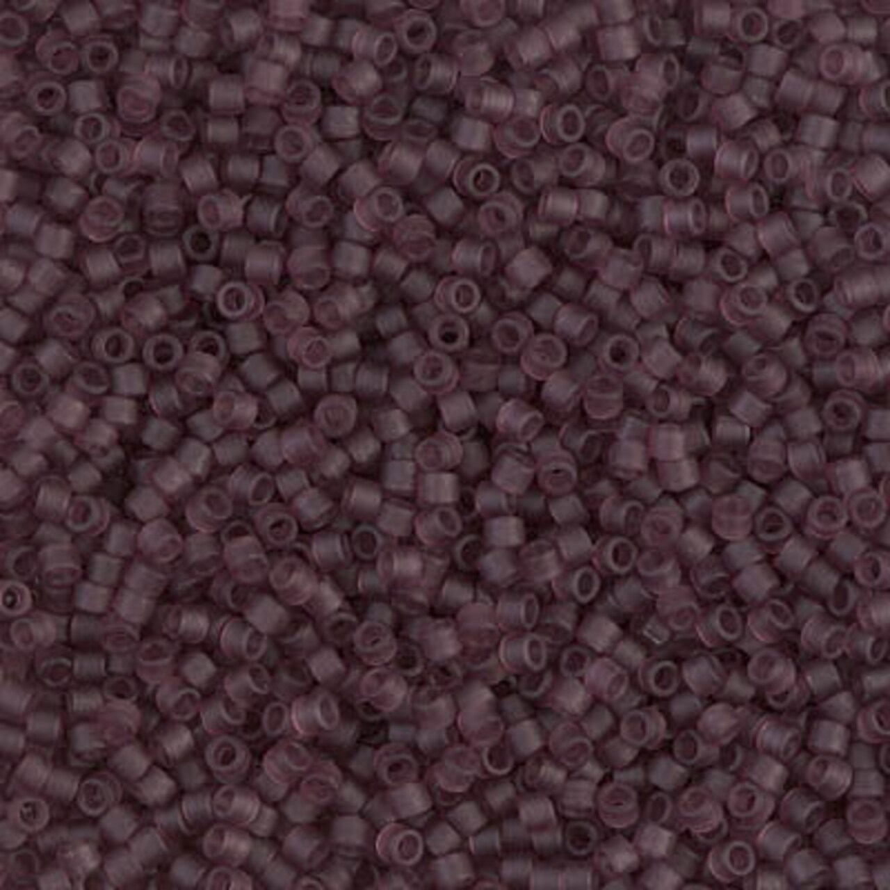 Miyuki Delica Bead 11/0, DB1264, Matte Transparent Mauve, 5 grams